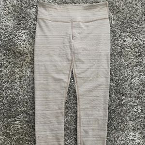 Athleta Leggings Size Large Tall- White & Gray